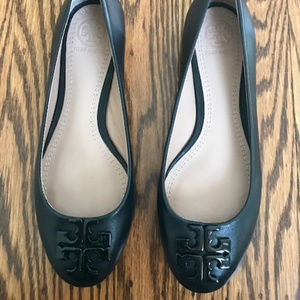 Tory Burch Black Ballet Flats
